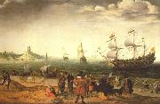 Coastal Landscape with Ships WILLAERTS, Adam